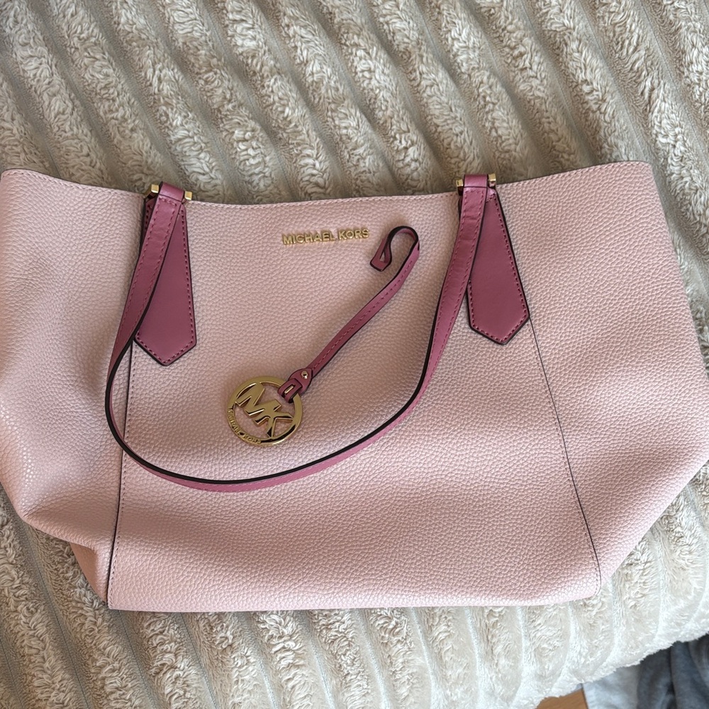 Michael Kors Light Pink and Magenta Tote